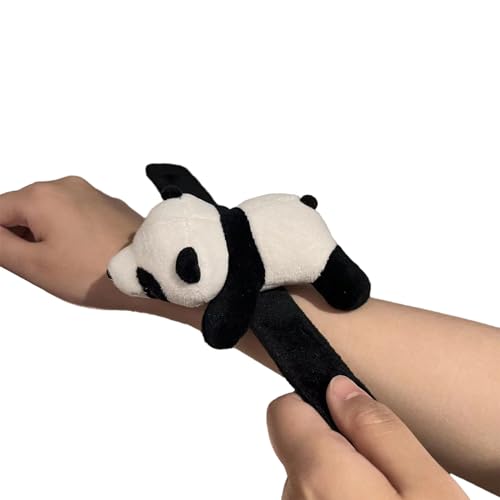 Hübsche Panda Haarseil Stirnband Brosche Cartoon Haarseil Süßes Panda Klapparmband Stirnband Für Fotografie Ohrfeigenarmbänder Für Kinder Ohrfeigenarmbänder Große Ohrfeigenarmband Zum Einpacken von HOOLRZI