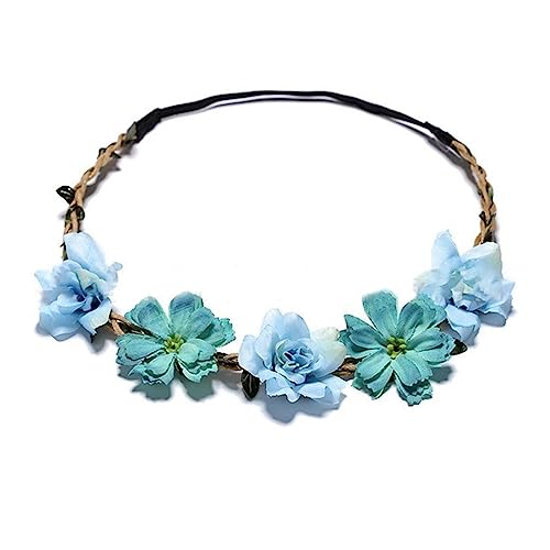 Rosenblüten Stirnband Braut Haarschmuck Tiefer Feen Kopfschmuck Braut Kopfschmuck Für Strand Hochzeits Requisiten Blumen Kopfschmuck von HOOLRZI