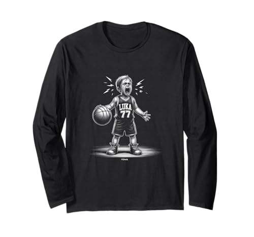 SCHREI BABY LUKA BESCHWERT SICH BEIM SCHIEDSRICHTER Langarmshirt von HOOPS by nowa. BASKETBALL MOTIVATION SPORT LUKA