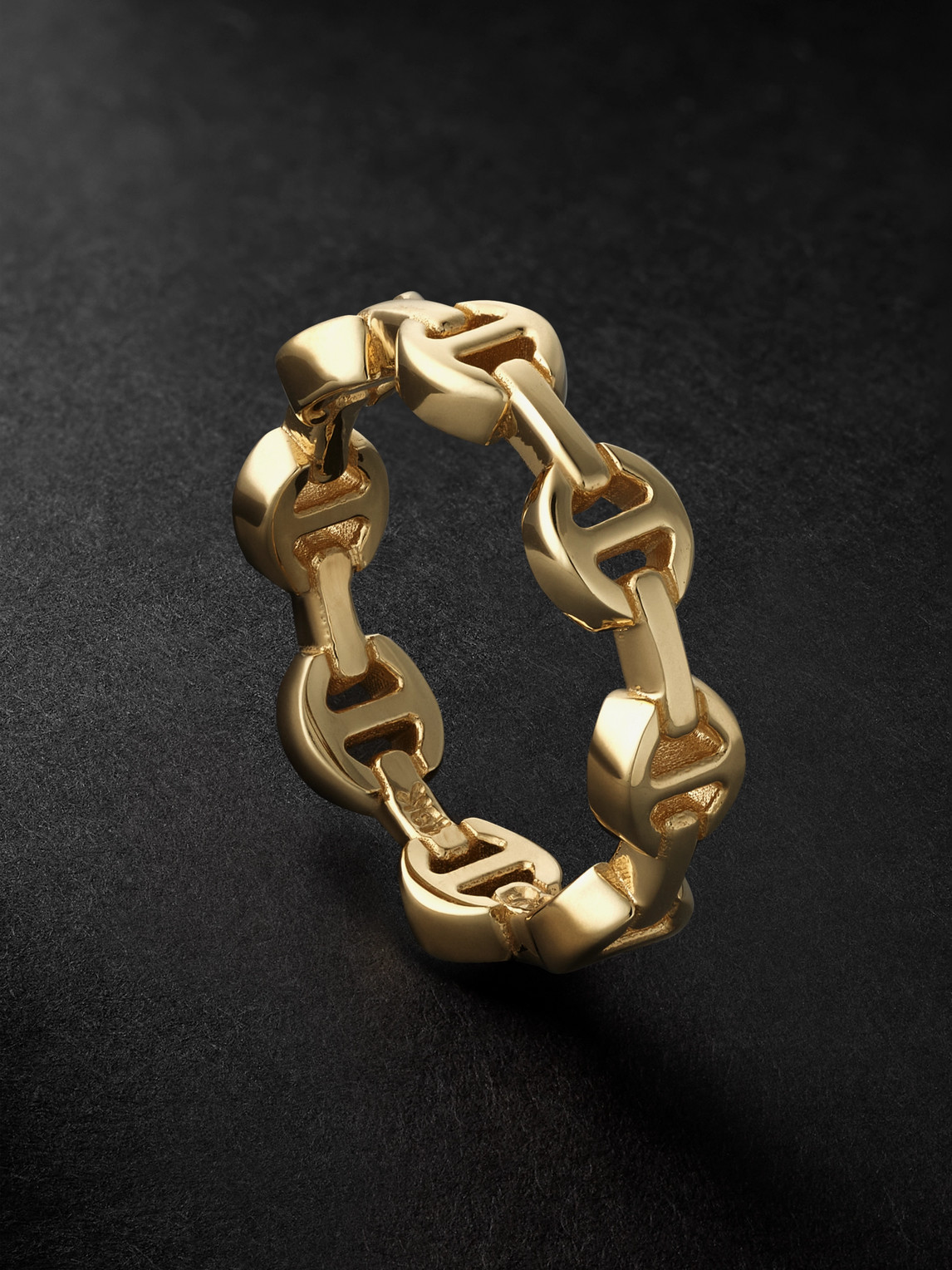 HOORSENBUHS - Dame Tri-Link 18-Karat Gold Ring - Men - Gold - 10 von HOORSENBUHS