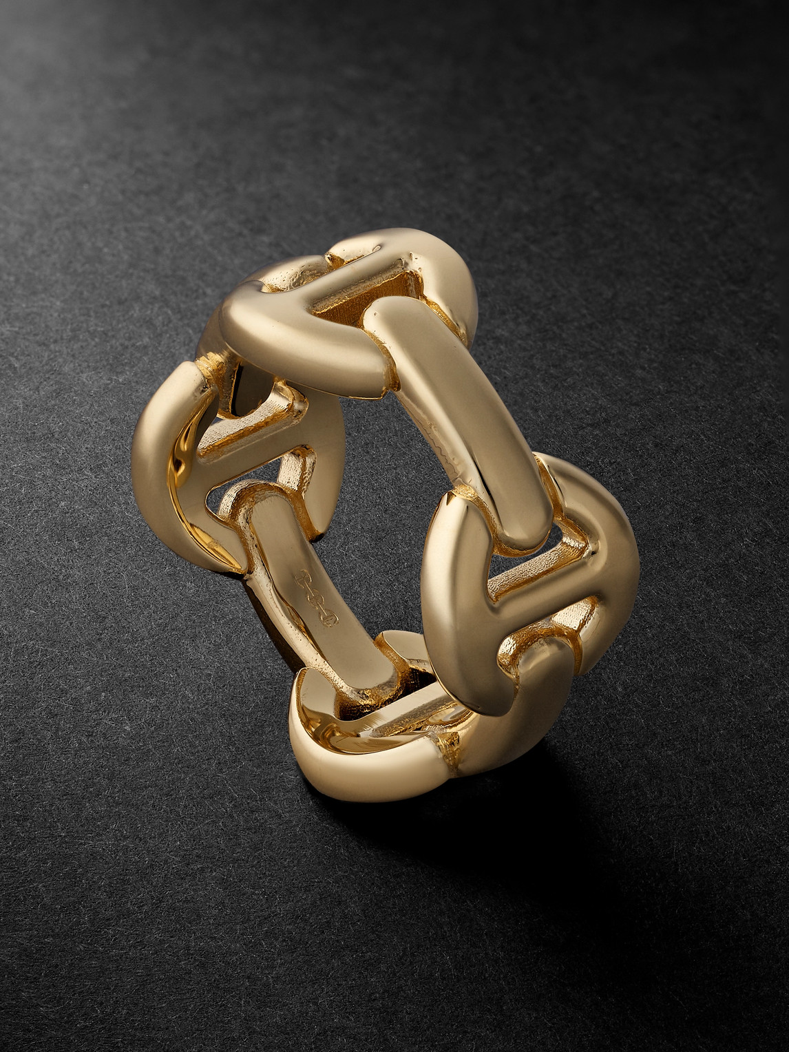 HOORSENBUHS - Quad Link 18-Karat Gold Ring - Men - Gold - 11 von HOORSENBUHS