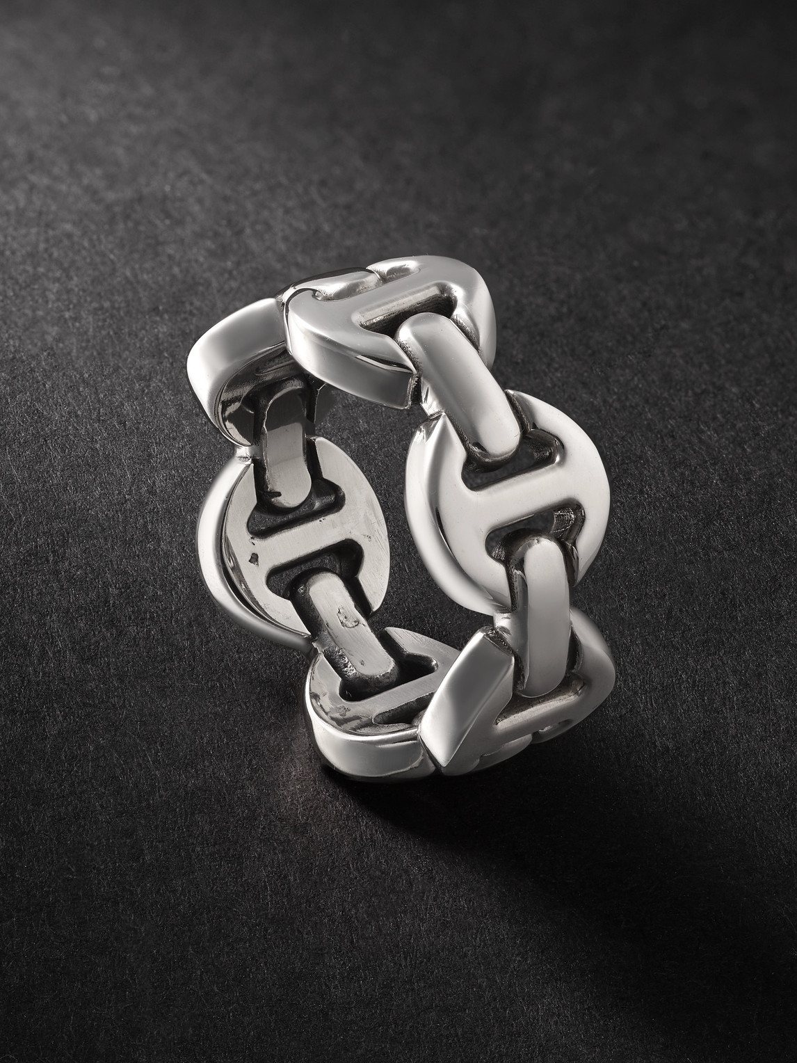 HOORSENBUHS - Tri-Link Sterling Silver Ring - Men - Silver - 9.5 HOORSENBUHS - Tri-Link Sterling Silver Ring - Men - Silver - 9.5 von HOORSENBUHS