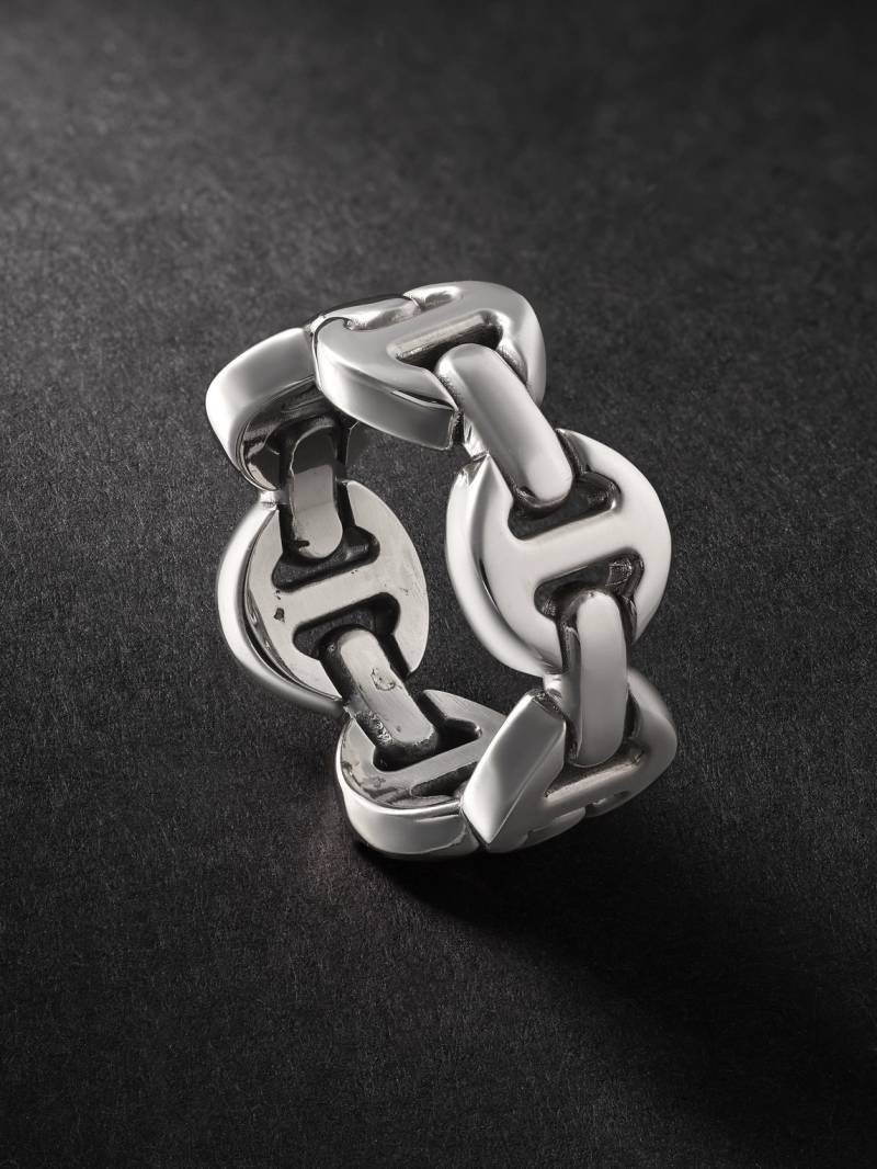HOORSENBUHS - Tri-Link Sterling Silver Ring - Men - Silver - 9.5 von HOORSENBUHS