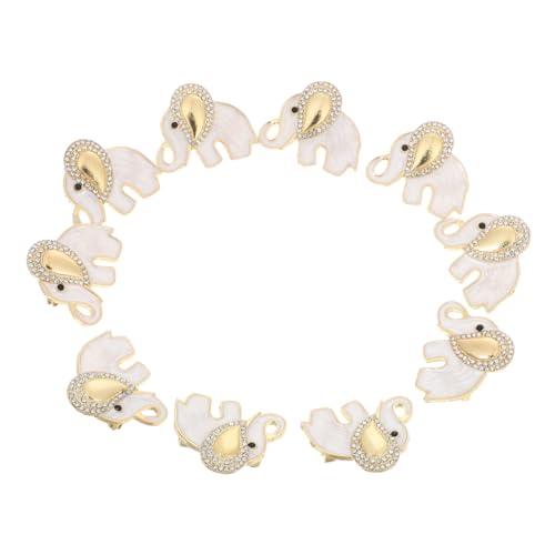 HOOTNEE 10 Stück Broschen Damen Strasssteine Tier Anstecknadeln Metall Schmuck für Kleider Jacken Pullover Glänzende Langlebige Modeaccessoires mit Funkelnden Kristallen von HOOTNEE