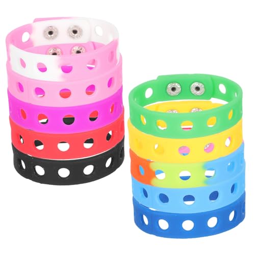 HOOTNEE 10 Stück Teiliges Verstellbares Bunte DIY armbänder für Erwachsene Flexible Freundschaftsarmbänder Geschenk Party Schmuck Zubehör von HOOTNEE