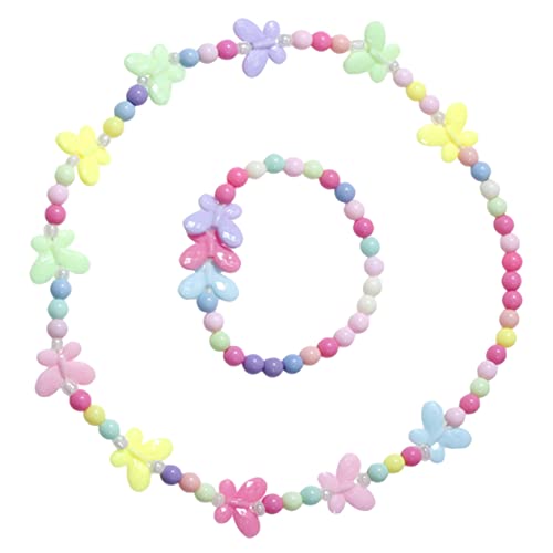 HOOTNEE 1Satz Schmuckset mit Acryl und Armbänder für Ab Jahren Spielschmuck für Kleinkinder Sicher für Kindergeburtstage und Kreative von HOOTNEE