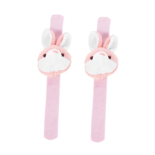 HOOTNEE 2 Stück Plüsch Slap Armband Tiermotiv Handgelenk Band für Geburtstagsfeiern und Partys Weiches und Sicheres für von HOOTNEE