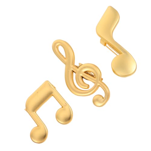 HOOTNEE 3 Teilige Musiknoten Brosche Anzug Accessoires Für Herren Musik Brosche Anstecknadel Jacken Brosche Damen Broschen Musiknote Anstecknadel Anzug Hemd Accessoires Anzug von HOOTNEE