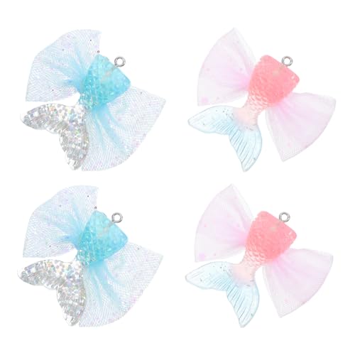 HOOTNEE 4 Stück Meerjungfrau Charms Glitzernde Fischschwänze für Diy Schmuckherstellung Anhänger für Ohrringe Armbänder und Kreative Bastelprojekte HOOTNEE 4 Stück Meerjungfrau Charms Glitzernde Fischschwänze für Diy Schmuckherstellung Anhänger für Ohrringe Armbänder und Kreative Bastelprojekte von HOOTNEE