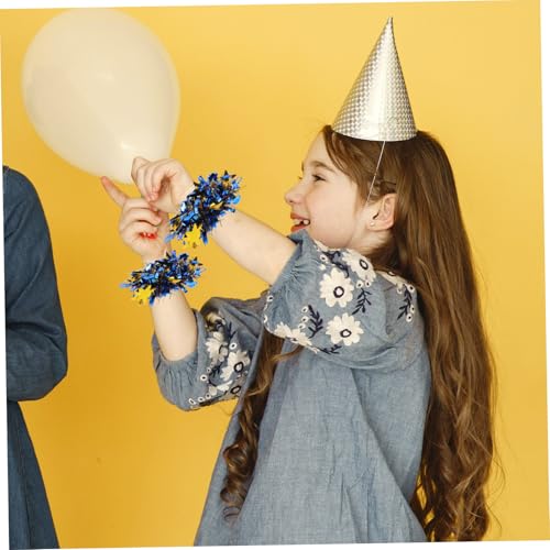 HOOTNEE 6 Stück Teiliges Cheerleader Pompoms aus Leichtem Pet Material mit Glänzender Oberfläche Langlebig und Farbenfroh für Tanzaufführungen und Sportveranstaltungen von HOOTNEE