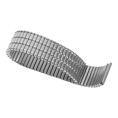 HOOTNEE Edelstahl -Uhrengurt Ersatz Uhrenarmband Gummiband ansehen Uhrenarmband aus Metall Metal Watch Band im Ingenieurstil Edelstahl Elastic Wachgurt Uhrenzubehör Rostfreier Silber HOOTNEE Edelstahl -Uhrengurt Ersatz Uhrenarmband Gummiband ansehen Uhrenarmband aus Metall Metal Watch Band im Ingenieurstil Edelstahl Elastic Wachgurt Uhrenzubehör Rostfreier Silber von HOOTNEE