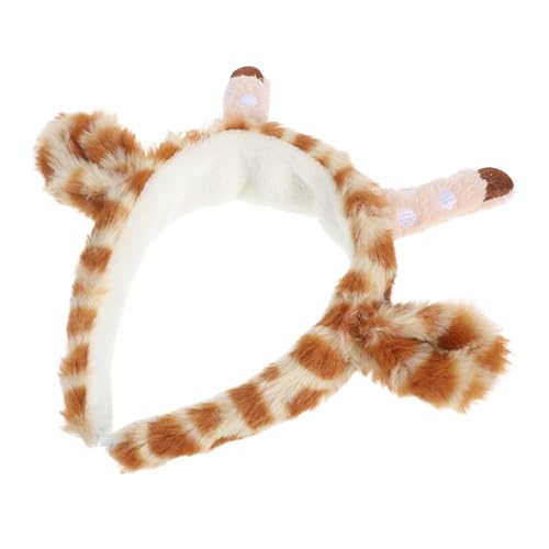 HOOTNEE Niedliches Plüsch-giraffen-stirnband Cartoon-haarband Für Themenpartys Dekorative Haarschleife Für Leicht Und Tragen Ergänzung Für Festliche Outfits von HOOTNEE