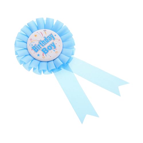 HOOTNEE Happy Birthday Rosette Abzeichen Hochwertige Anstecknadel aus Weißblech mit Satinband für Geburtstagsfeiern Partys und Feiern Unvergessliches Partyzubehör Einzigartiges Design HOOTNEE Happy Birthday Rosette Abzeichen Hochwertige Anstecknadel aus Weißblech mit Satinband für Geburtstagsfeiern Partys und Feiern Unvergessliches Partyzubehör Einzigartiges Design von HOOTNEE