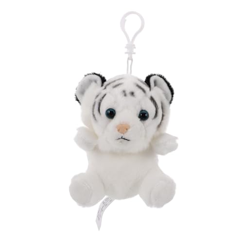 HOOTNEE Kuscheliges Tiger Plüschtier Schlüsselanhänger mit Münzfach Weiches Kleines Stofftier Portemonnaie als Anhänger für Tierfreunde Vielseitig Nutzbar als Geldbörse oder von HOOTNEE