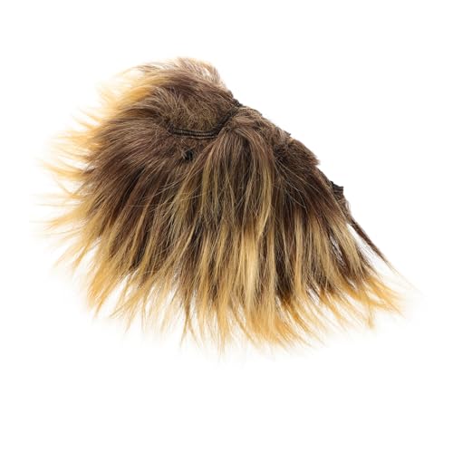 HOOTNEE Party Kostüm Perücke und Erwachsene Braune Stachelige Fake Haar Perücke für Cosplay und Maskerade Leichtes Detailreiches Design Einfach zu Tragen für Festivals von HOOTNEE