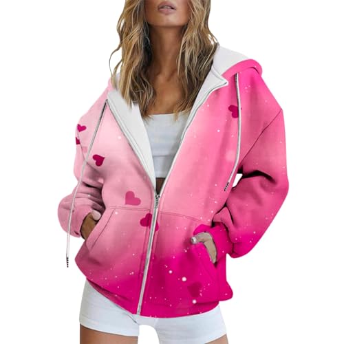 HOOUDO Fasching Kostüm Damen Damen Pullover Glitzer Wednesday Kleidung Mädchen Fleece Pullover Damen Rosa Schlabber Pullover Damen Winterpullover Damen 2024 Angebote Taschen My Orders von HOOUDO