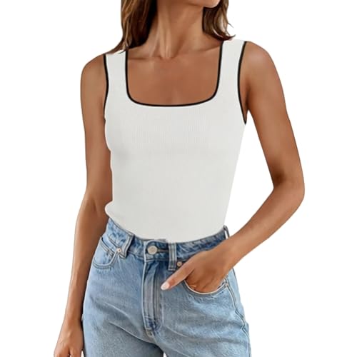 HOOUDO Sonderangebote Schnäppchen Tops Sommer Top Spaghettiträger Damen Ärmellos Rüschen Shirt Mit Schleife Oberteil 70Er Jahre Bluse Retro Kleidung Lila Spitze Oberteile Wickeloptik Transparente von HOOUDO