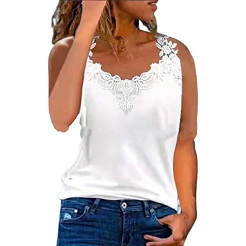 HOOUDO Tagesangebote Heute Sale Crop Tops Damen Fellweste Kunstfell Shirt Armellos Asymmetrisches Oberteil Buntes Sommer Elegant Unterhemden Weiß Achselshirts Bedruckt Fuer Marken Top Dunkelbraun von HOOUDO