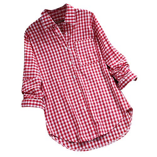 Sonderangebote Schnäppchen Bluse Bunt Damen Kurzarm Bluse Kariert Damen Oktoberfest T Shirt Mit Spruch Damen Lustig Tunika Damen Sommer Schwarz T Shirt Frauen V Ausschnitt Meine Bestellungen Sale von HOOUDO