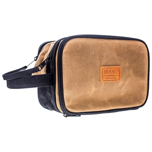 HOOEY Dopp Kit für Herren, Braun, Hellbraun, Kulturbeutel von HOOey