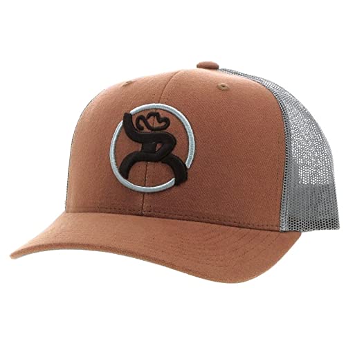 HOOEY Herren Roughy Adjustable Snapback Hat, Burnt Orange/Grau, 0-8 von HOOey