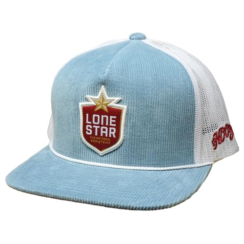 HOOEY Lone Star Beer Patch verstellbarer Snapback-Hut, Blauer Cord/Weiß, Einheitsgröße von HOOey