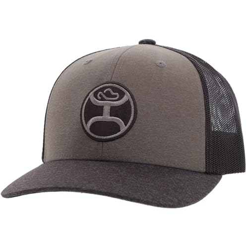 HOOEY Primo verstellbare Snapback-Mütze mit 6 Paneelen aus Netzstoff, Braun/Schwarz, Einheitsgröße von HOOey