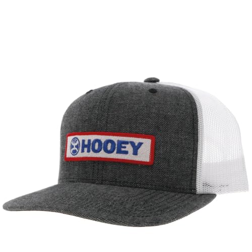 HOOEY Verstellbare Snapback-Mütze für Herren, Anthrazit/Weiß, Einheitsgröße von HOOey
