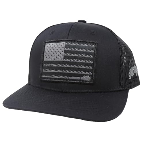 HOOey Liberty Roper Verstellbare Snapback-Mütze - schwarz - Einheitsgröße von HOOey