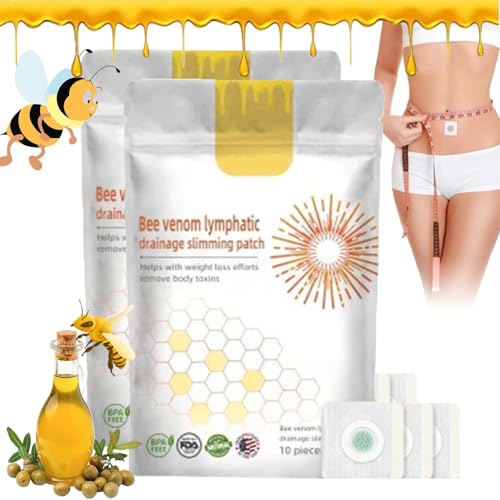 Bostore Bienengift Lymphdrainage Slimming Patch, Bostore Bee Venom Slimming Patches, Bostore Bee Venom Lymphpflaster, Bee Venom Lymphdrainage & Slimming Patches (2PCS) von HOPASRISEE