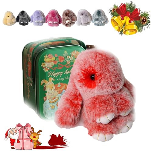 Bunny Lulu Keychain with Tin, Bunny Lulu Keychain, Bunnylulu Keychain, Bunnylulu Keychain with Box for (Green-A) von HOPASRISEE