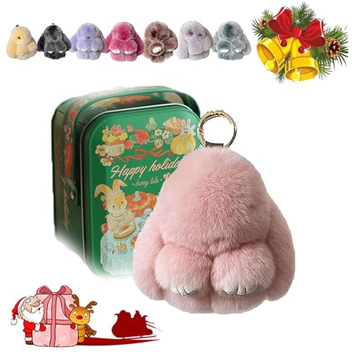 Bunny Lulu Keychain with Tin, Bunny Lulu Keychain, Bunnylulu Keychain, Bunnylulu Keychain with Box for (Green-G) von HOPASRISEE