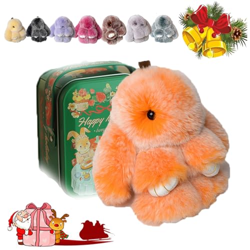 Bunny Lulu Keychain with Tin, Bunny Lulu Keychain, Bunnylulu Keychain, Bunnylulu Keychain with Box for (Green-H) von HOPASRISEE