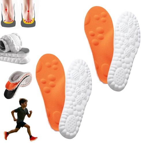 Footfix-Massage Schuhsohlen füR Kinder, Footfix Einlagen Kinder, Einlegesohlen Kinders mit FußGewöLbeunterstüTzung, Verabschieden Sie Sich Von Schmerzen und GenießEn Sie Den Sport(O+O,39-40) von HOPASRISEE