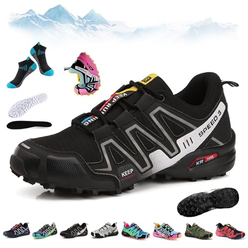 HOPASRISEE OrthoBalance - Orthopädische Schmerzlindernde Laufschuhe, Speed 3 Wanderschuhe, Bergxperten OrthopäDische Schuhe, Atmungsaktive, rutschfeste, FüR Wandern Und Spazierengehen(D,41) von HOPASRISEE