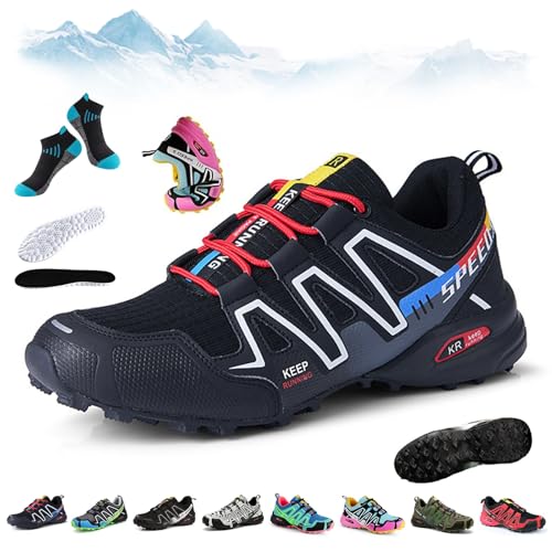 HOPASRISEE OrthoBalance - Orthopädische Schmerzlindernde Laufschuhe, Speed 3 Wanderschuhe, Bergxperten OrthopäDische Schuhe, Atmungsaktive, rutschfeste, FüR Wandern Und Spazierengehen(G,48) von HOPASRISEE