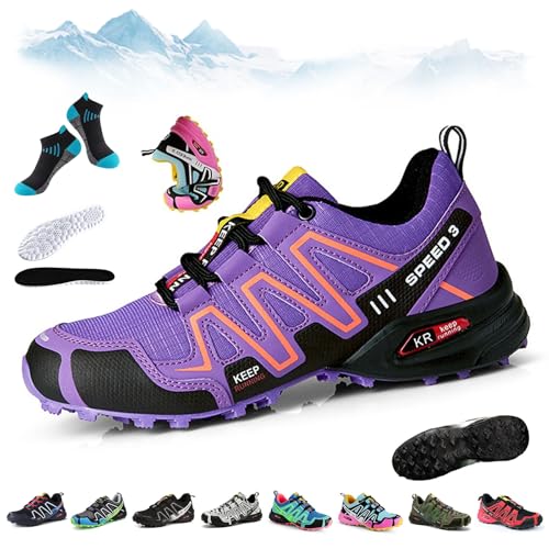 HOPASRISEE OrthoBalance - Orthopädische Schmerzlindernde Laufschuhe, Speed 3 Wanderschuhe, Bergxperten OrthopäDische Schuhe, Atmungsaktive, rutschfeste, FüR Wandern Und Spazierengehen(H,41) von HOPASRISEE
