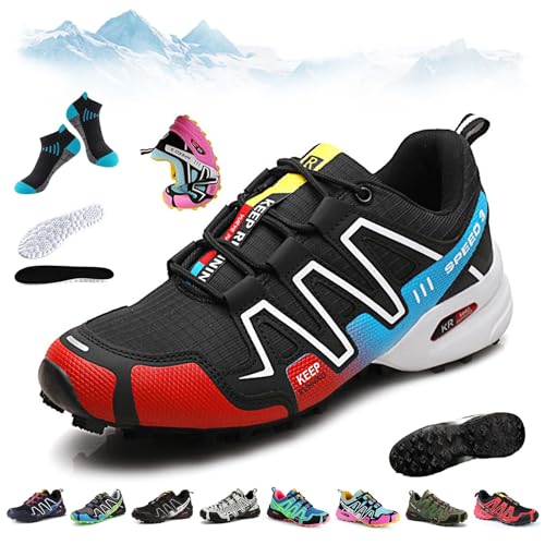 HOPASRISEE OrthoBalance - Orthopädische Schmerzlindernde Laufschuhe, Speed 3 Wanderschuhe, Bergxperten OrthopäDische Schuhe, Atmungsaktive, rutschfeste, FüR Wandern Und Spazierengehen(M,43) von HOPASRISEE