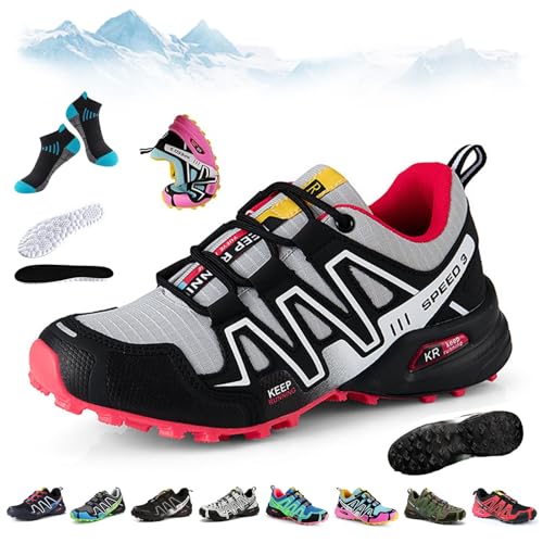 HOPASRISEE OrthoBalance - Orthopädische Schmerzlindernde Laufschuhe, Speed 3 Wanderschuhe, Bergxperten OrthopäDische Schuhe, Atmungsaktive, rutschfeste, FüR Wandern Und Spazierengehen(Q,39) von HOPASRISEE