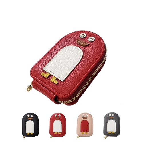 HOPASRISEE Pu Credit Card Coin Wallet (Red) von HOPASRISEE