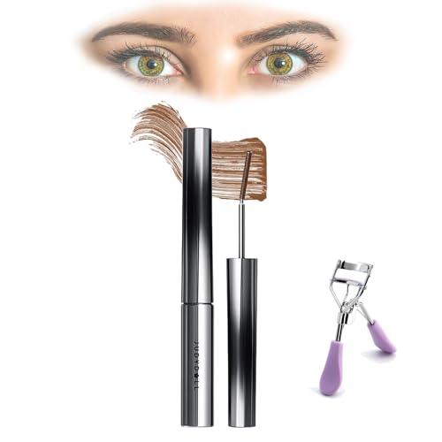 Judydoll Mascara,Judy Doll Mascara,Judy Doll Iron Brush Mascara,Judydoll - 3D Curling Eyelash Iron Mascara, Judydoll Iron Mascara,Judydoll Iron Strong Mascara (Finely Curved Brown) von HOPASRISEE