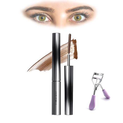 Judydoll Mascara,Judy Doll Mascara,Judy Doll Iron Brush Mascara,Judydoll - 3D Curling Eyelash Iron Mascara, Judydoll Iron Mascara,Judydoll Iron Strong Mascara (Slightly Curved Brown) von HOPASRISEE