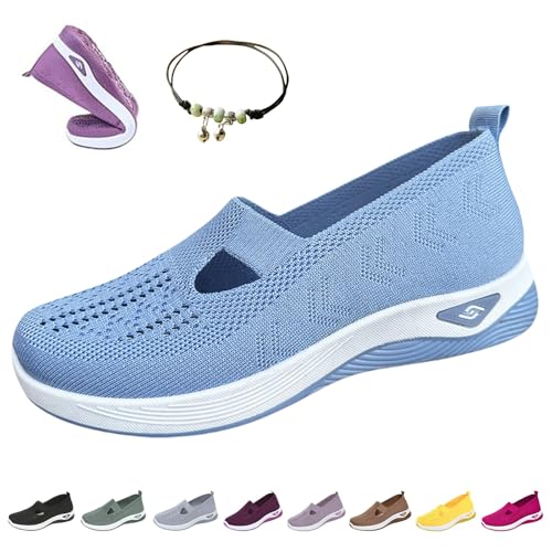 Konfortify Ortho-Max OrthopäDische Schuhe füR Frauen, Gesundheitsschuhe Damen mit FußBett, Laufschuhe füR Breite Fuß OrthopäDische, Leichte & Atmungsaktive Trainer Bequeme Turnschuhe(I,44) von HOPASRISEE