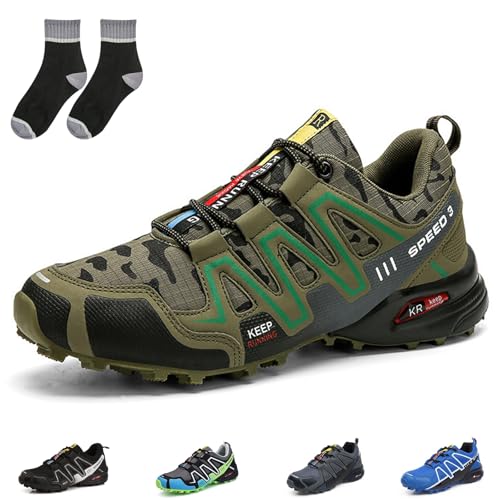 Orthopädischer Lauf- & Wanderschuh Unisex, Ergonomic Pain Relieving Trekking and Hiking Shoes, Comfortable Waterproof Orthotrekking Wanderschuhe for Men and Women(P,46EU) von HOPASRISEE