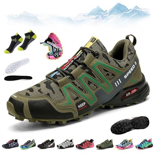 Orthotrekking - Ergonomischer Schmerzlindernder Trekking U.- Wanderschuh, Speed 3 Wanderschuhe, Bergxperten OrthopäDische Schuhe, Atmungsaktive , Rutschfeste, FüR Wandern Und Spazierengehen(G,41) von HOPASRISEE