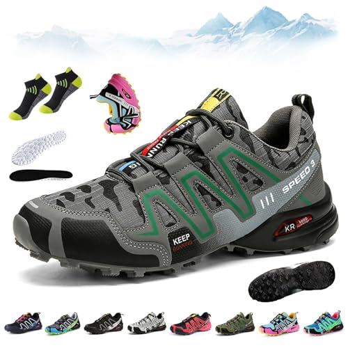 Orthotrekking - Ergonomischer Schmerzlindernder Trekking U.- Wanderschuh, Speed 3 Wanderschuhe, Bergxperten OrthopäDische Schuhe, Atmungsaktive , Rutschfeste, FüR Wandern Und Spazierengehen(N,43) von HOPASRISEE