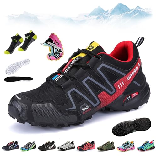 Orthotrekking - Ergonomischer Schmerzlindernder Trekking U.- Wanderschuh, Speed 3 Wanderschuhe, Bergxperten OrthopäDische Schuhe, Atmungsaktive , Rutschfeste, FüR Wandern Und Spazierengehen(P,40) von HOPASRISEE