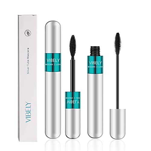 2PCS Fiber Lash Mascara 4D Silk 2 in 1 Mascara Natural Lengthening and Thickening Effect No Clumping Waterproof Smudge-Proof Black 2PCS Fiber Lash Mascara 4D Silk 2 in 1 Mascara Natural Lengthening and Thickening Effect No Clumping Waterproof Smudge-Proof Black von HOPHAT