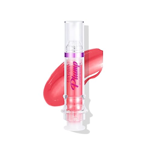 Plumping Lip Oil With Chili Extract - Clear Pink Instant Plumper Lip Gloss, Hydrating & Nourishing Tinted Lip Balm Liquid Lipstick for Day & Night Moisturizing Lips (04#) von HOPHAT