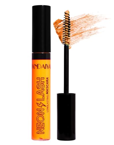 Neon Mascara UV Glow Rainbow Colorful Mascara Natural Lengthening and Thickening Effect No Clumping Waterproof Smudge-Proof Mascara (# Color 03) von HOPHAT